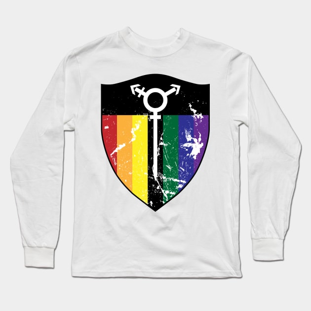 Defender Shield (LGBTQ+) Long Sleeve T-Shirt by Eldritch Tree